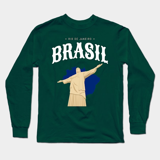 brasil - rio de janeiro Long Sleeve T-Shirt by WOAT